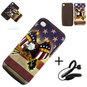   BALD EAGLE COVER CASE + CAR CHARGER Cell Phones & Accessories