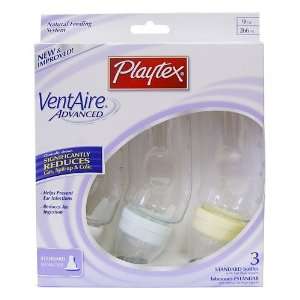 Playtex Baby VentAire ADVANCED Standard Bottle 9 OZ   3 Pack: Neutral 
