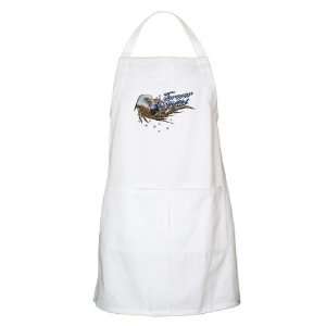  Apron White Forever Wild Eagle Motorcycle and US Flag 