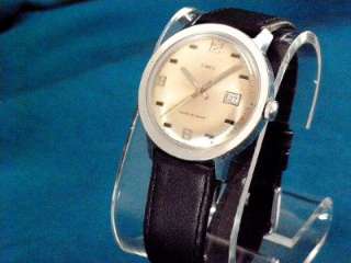 VINTAGE 1972 TIMEX MARLIN MENS CHROME PLATED MECHANICAL WATCH  