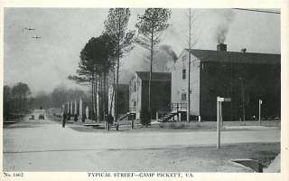   Pickett Virginia VA 1944 Planes Over Barracks Vintage Postcard  