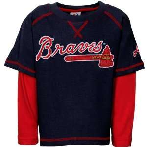 Atlanta Braves Toddler Better Position Layered T shirt by 