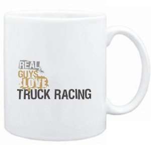  Mug White  Real guys love Truck Racing  Sports Sports 