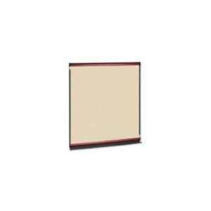   Sand Vinyl Tack Board with Cherry Frame Sand