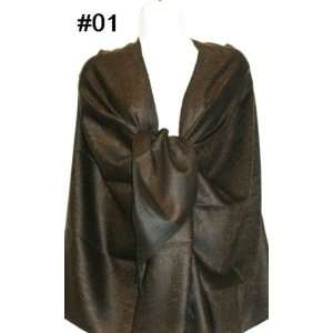   Cashmere Silk Wool Scarf Shawl Wrap Cape 36 17 