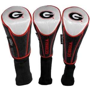  Georgia Bulldogs Nylon Golf Club Headcover (Set of 3 