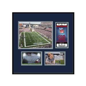  New England Patriots Gillette Stadium Ticket Frame: Sports 