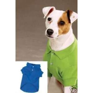  Zack & Zoey Dog Polo Shirt NAUTICAL BLUE LARGE: Kitchen 