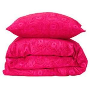  Ikea Twin Duvet Cover & Sham: Pink Swirls: Home & Kitchen