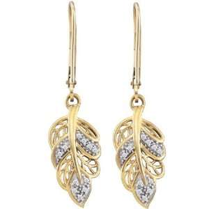  Gold and Diamonds EF7750 0.06CT DIA FASHION EARRINGS Gold 