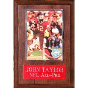 John Taylor 4 1/2x 6 1/2 Cherry Finished Plaque:  Sports 