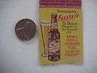   Sioux Falls,South Dakota Falstaff Beer matchbook With Thorobred Yeast