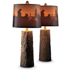  Set of 2 Campfire Table Lamps