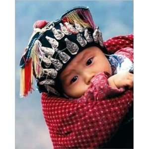  Miao Baby Wearing Traditional Hat by Unknown 12x12 Baby