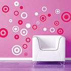 50 2 color beautiful CIRCLES Polka Dots Vinyl Wall Decor Mural Decal 