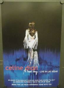   SIDED MINI PROMO POSTER FLAT A NEW DAY LIVE IN LAS VEGAS 2004  