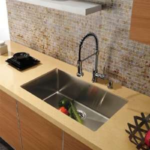  Vigo VG15021 ndermount Stainless Steel Kitchen Sink, Faucet 