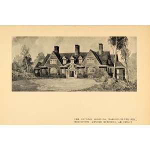  1908 Print Cottage Hospital Harrow Middlesex Architect 