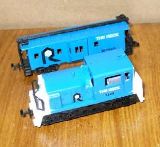 Lima THE ROCK Switcher and Caboose Road Number 5348 N Scale Train C6 