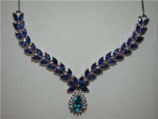 Plat/925 Apatite, Blue Sapphire, White Zircon Chevron Necklace, 18 
