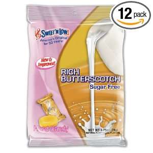 Sweet N Low Rich Butterscotch Sugar Free, 2.75 Ounce (Pack of 12 