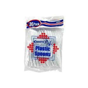 New   36pc plastic spoons   Case of 72 by bulk buys:  
