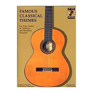  Famous Classical Themes For Easy Guitar   Book/CD Musical 