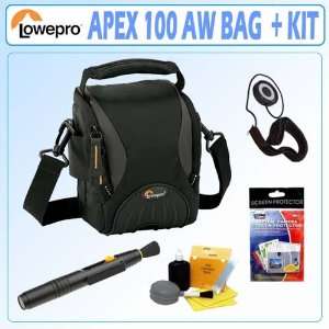  Lowepro Apex 100 AW Shoulder Bag Black + Accessory Kit 