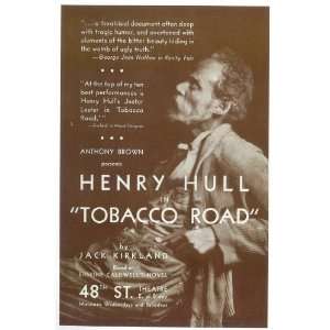  Tobacco Road Poster Broadway Theater Play 14x22