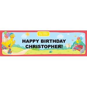  Sesame Street Big Bird Personalized Birthday Banner Large 