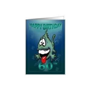  Happy Birthday Age 60 Happy Fish Card: Toys & Games