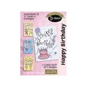  Boxed Gift Cards Birthday Celebrate (12 Pack) Everything 