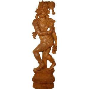  Shiva The Archer   South Indian Temple Wood Carving 