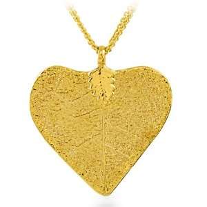    24K Gold Overlay Designer Heart Pendant With Multi Chain: Jewelry