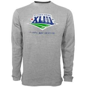   Super Bowl XLIII Ash Long Sleeve Thermal T shirt