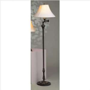  Tudor Bronze Swing Arm Floor Lamp