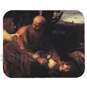  Abrahams Sacrifice of Isaac by Caravaggio Mouse Pad 