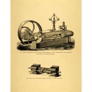   Iron Works Antique Machine   Original Halftone Print