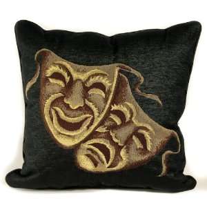  Deluxe Home Theater Black Mask Pillow: Home & Kitchen
