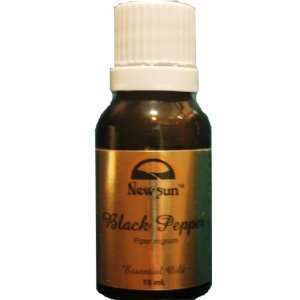  Black Pepper Essential Oil   100% Pure Grade 15 ml New Sun 