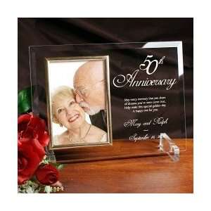  Personalized 50th Anniversary Engraved Picture Frame: Home 