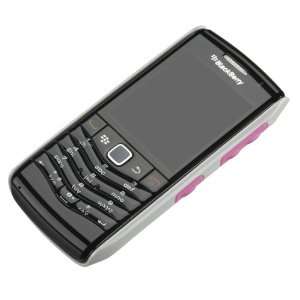  BlackBerry Pearl 3G 9100 Premium Skin Case (Grey w/Pink 
