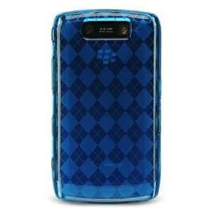  Premium Cool Blue Transparent Hard Plastic Skin for the Blackberry 