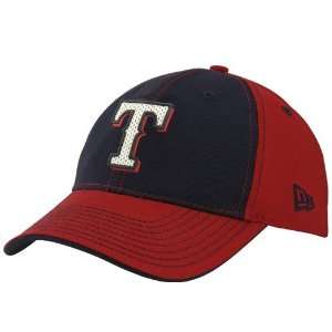  New Era Texas Rangers Navy Blue Red Nebussy Adjustable Hat 