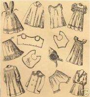 Antique German Doll Clothes Patterns 12 and 15  