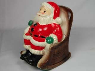   Rocking Chair Wind Up Music Box Berman & Anderson Christmas Vintage
