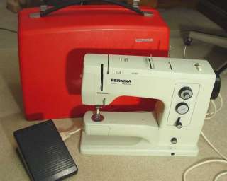 Bernina 830 Record Electronic Sewing Machine Switzerland w/red case