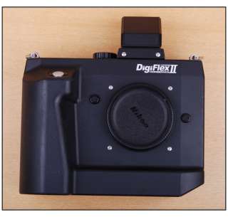 Horseman DigiFlex II SLR camera for Nikon Ai lens on hasselblad V 
