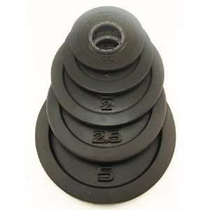  Muscle Driver 1kg Rule Black Metal Weight Plates Sports 