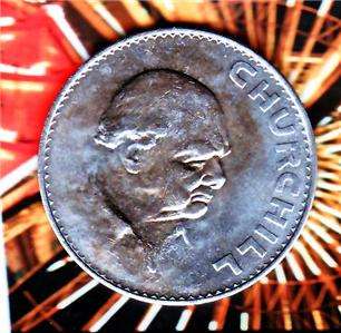World Coins England 1965 Churchill Crown Free S/h Usa  